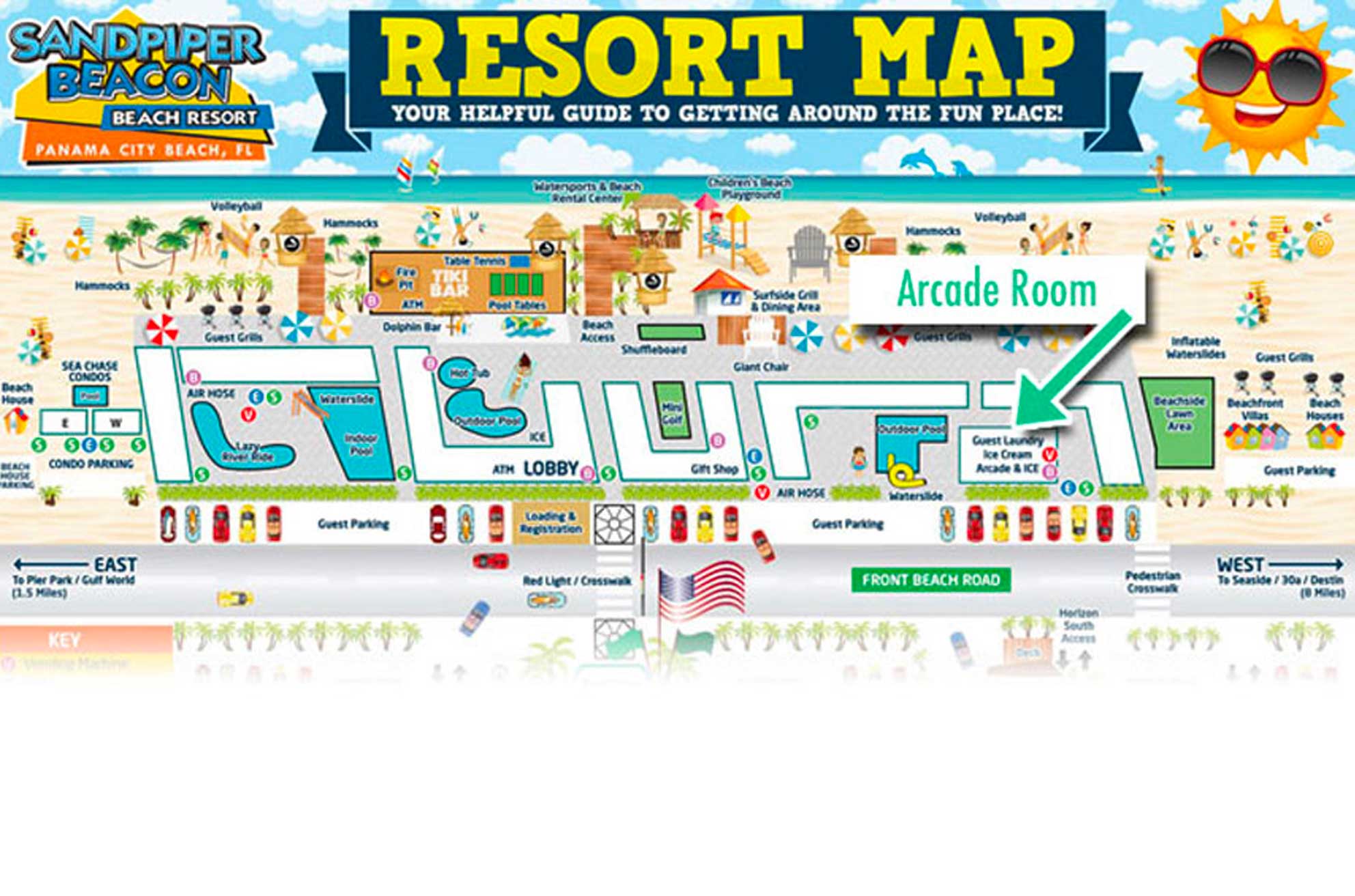 resort map arcade