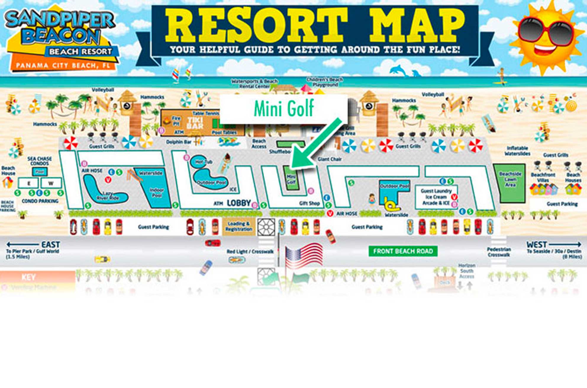 resort map mini golf
